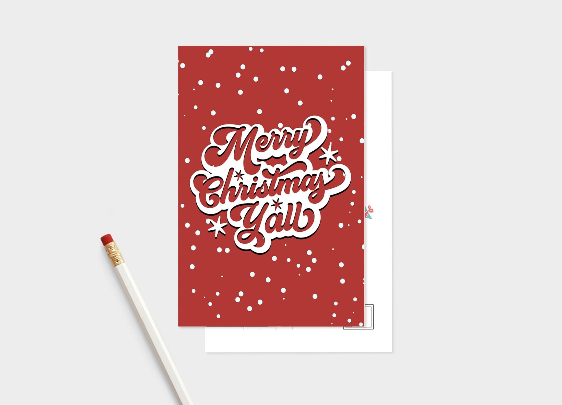 Merry Christmas Y'all Postcard Pack.