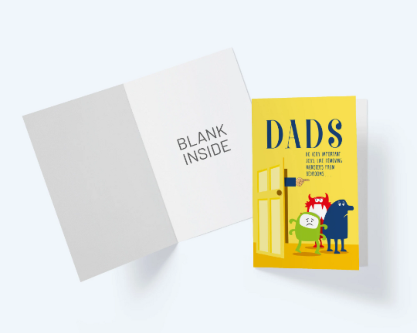 Dads Remove Monsters Greeting Card For Dad