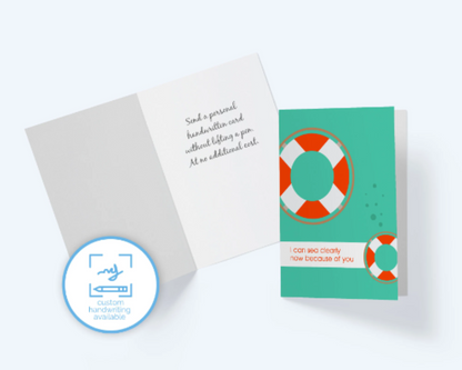 Love And Romance Greeting Card: I can sea clearly now because of you