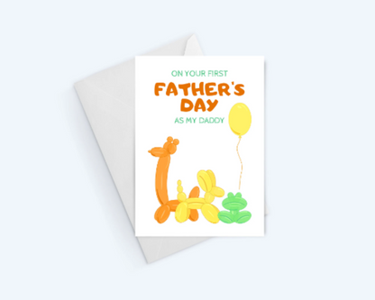 On Your First Father's Day As My Daddy - Father's Day Greeting Card