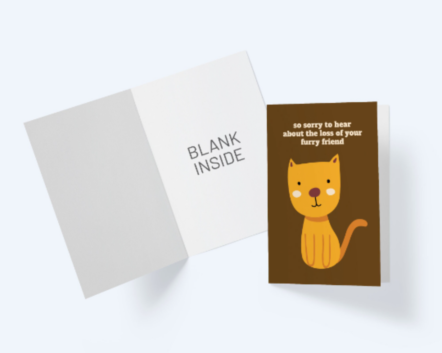 So Sorry To Hear About The Loss Of Your Furry Friend - Sympathy Greeting Card