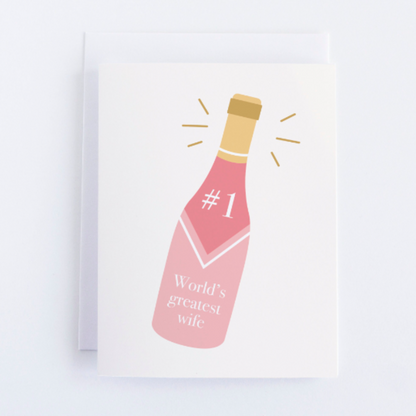 World's Greatest Wife - Love And Romance Greeting Card