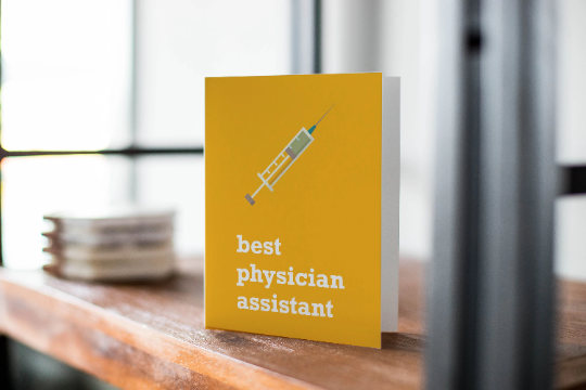 Best Physician Assistant- Thank You Greeting Card