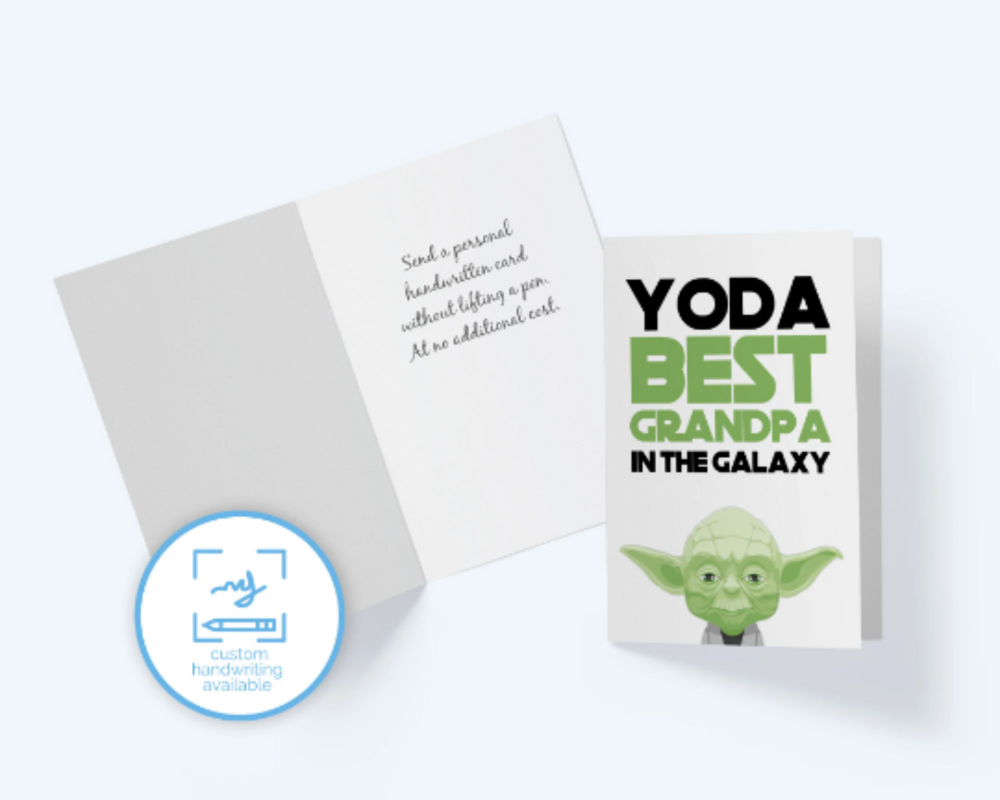 Yoda Best Grandpa In The Galaxy - Father's Day Card