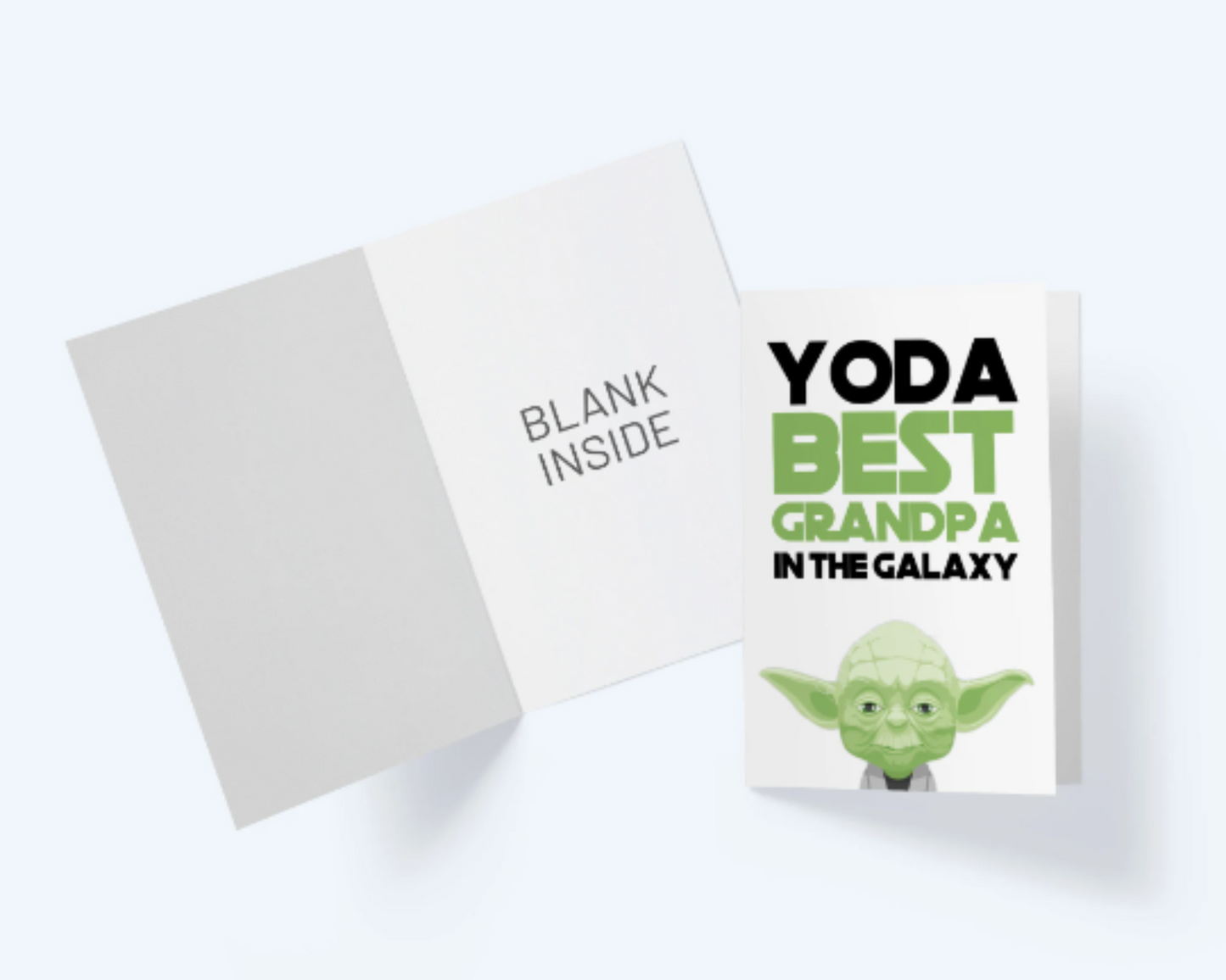 Yoda Best Grandpa In The Galaxy - Father's Day Card