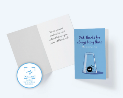 Thanks For Always Being There - Father's Day Card - Funny Card For Dad