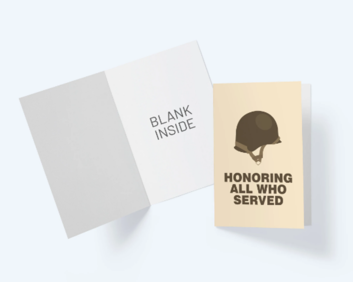 Honoring All Who Served - Veteran Thank You Greeting Card