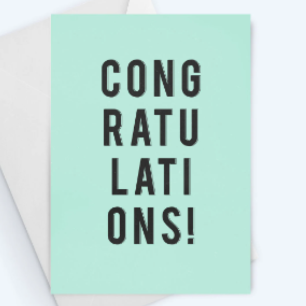 Congratulations! Greeting Card