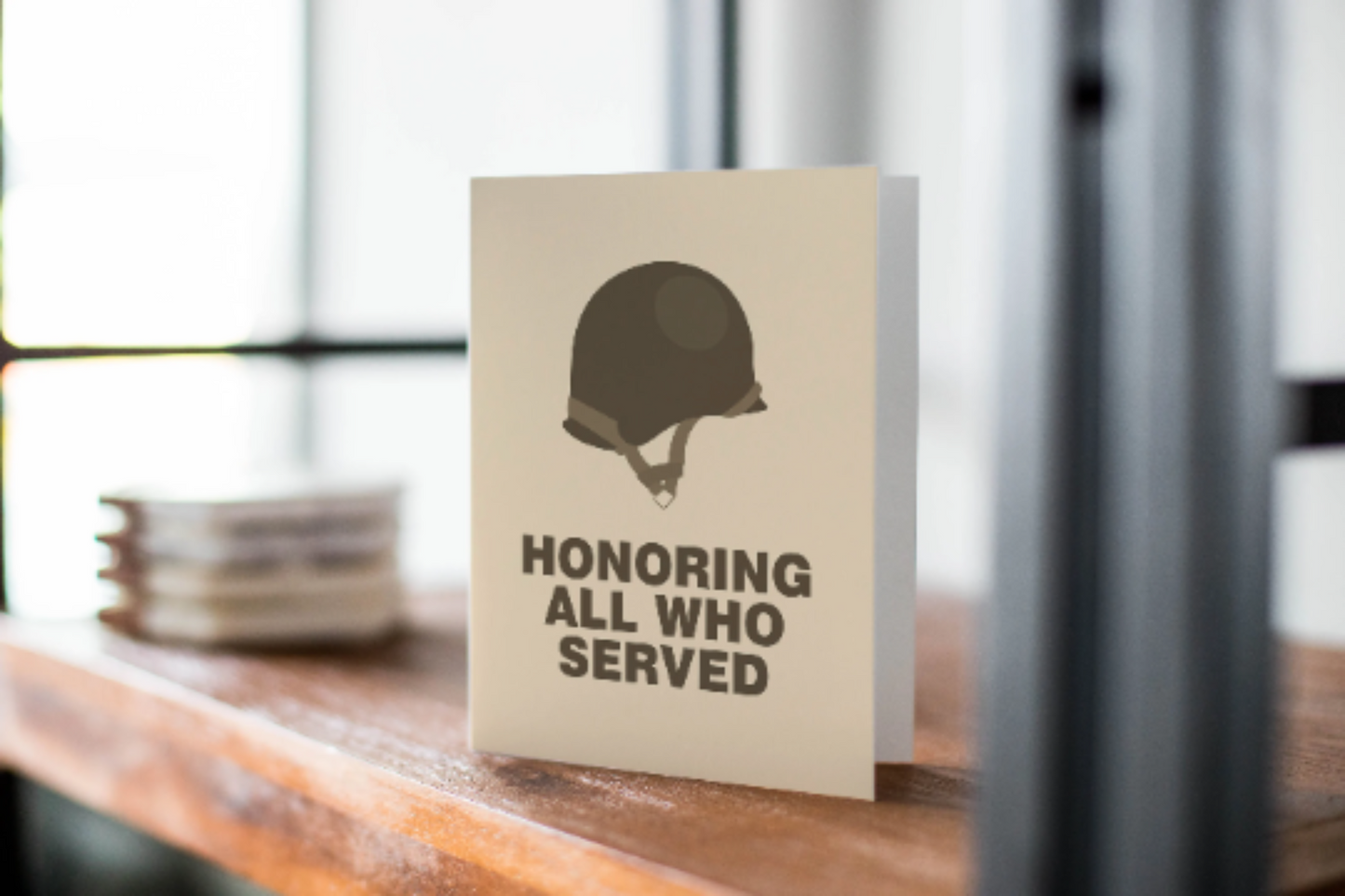 Honoring All Who Served - Veteran Thank You Greeting Card
