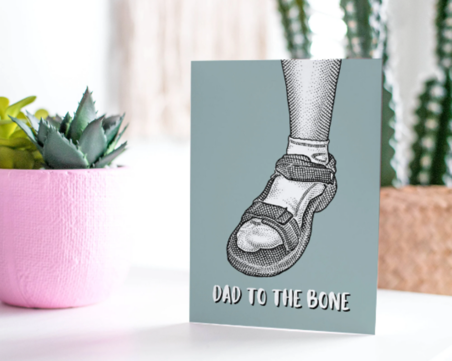 Dad To The Bone - Greeting Card