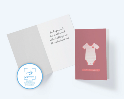 You're the Cutest - New Baby Greeting Card