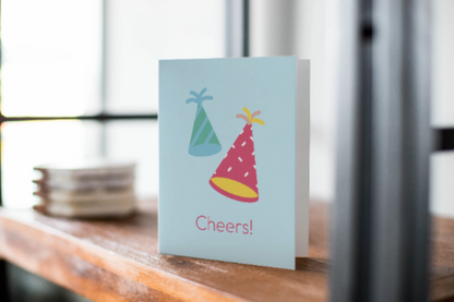 Cheers! Birthday Hat Greeting Card For Everyone