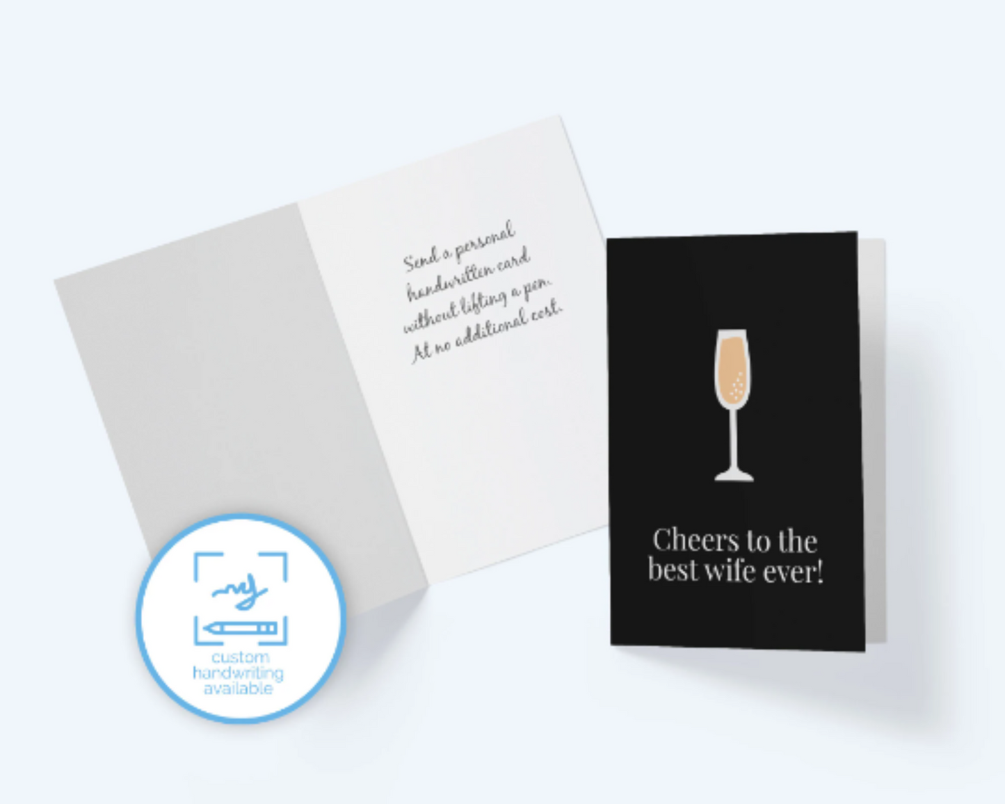 Cheers To The Best Wife Ever - Anniversary Greeting Card