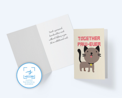 Together Paw-Ever - Cat Lover's Greeting Card