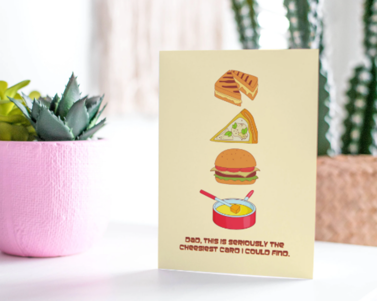 Dad, This Is The Cheesiest Card I Could Find - Funny Father's Day Greeting Card