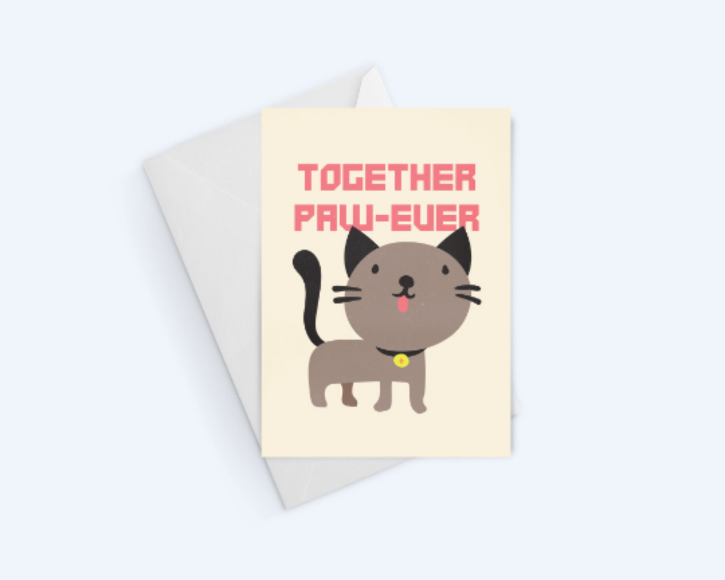Together Paw-Ever - Cat Lover's Greeting Card