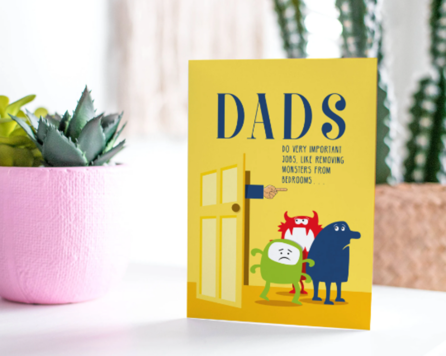 Dads Remove Monsters Greeting Card For Dad