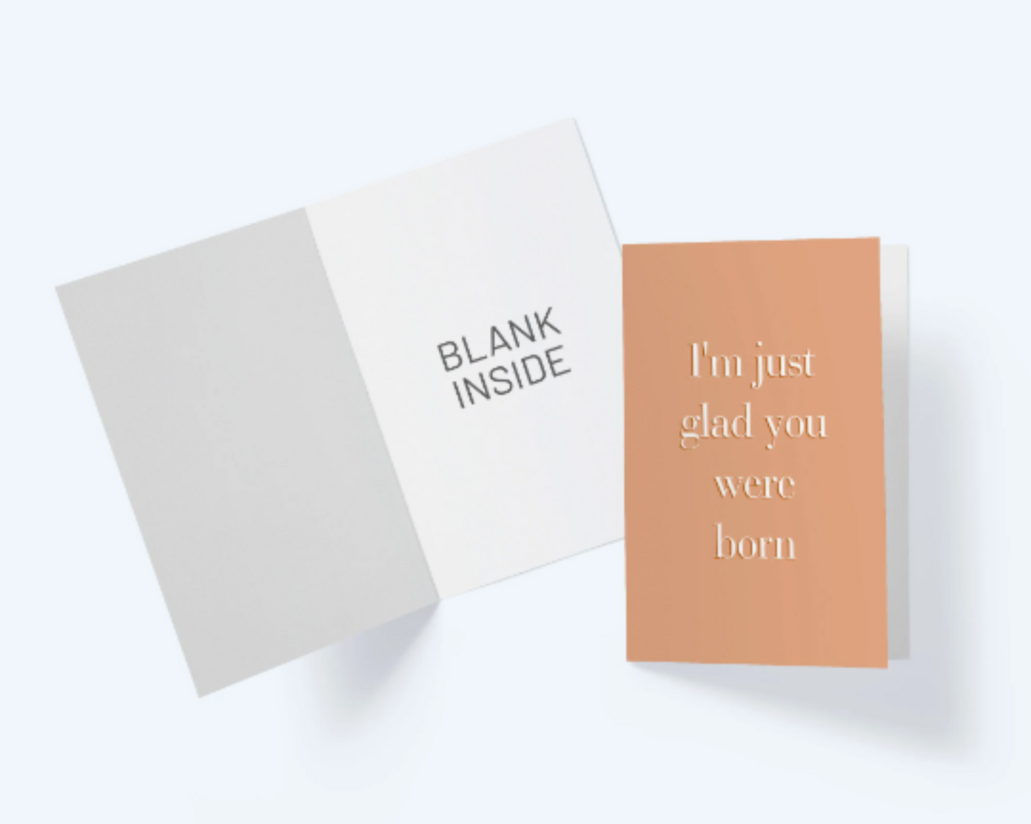 I'm Just Glad You Were Born - Thinking Of You Greeting Card