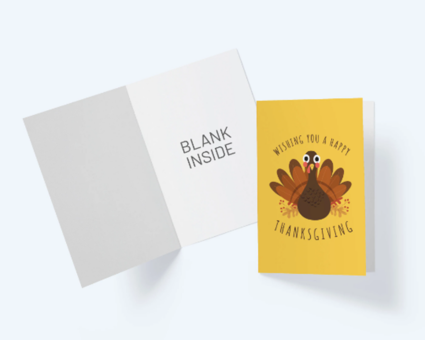 Wishing You A Happy Thanksgiving Greeting Card.