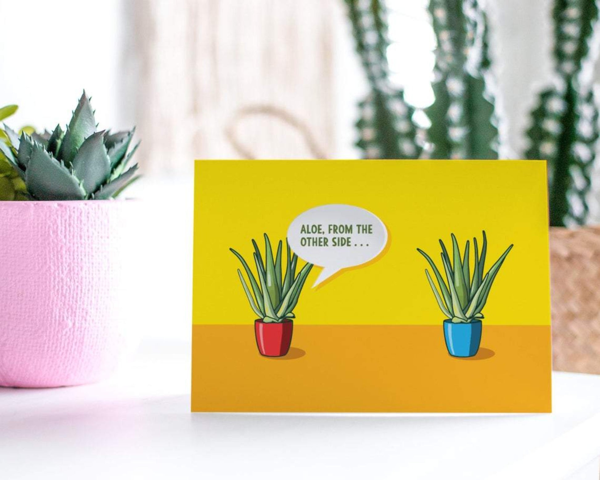 Aloe..how are you? Thinking Of You Greeting Card.