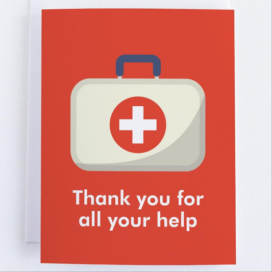 Thank You For All Your Help - Frontline Workers Card.