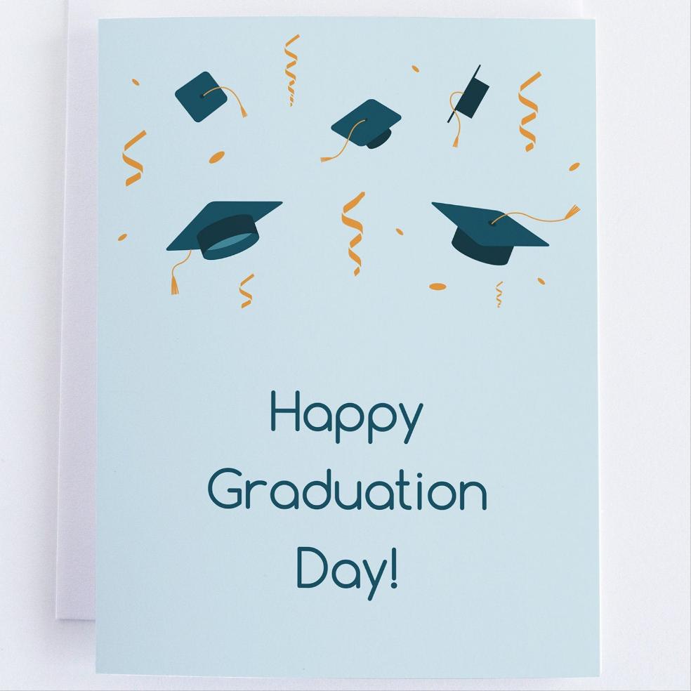 Happy Graduation Day! Congratulations Greeting Card.
