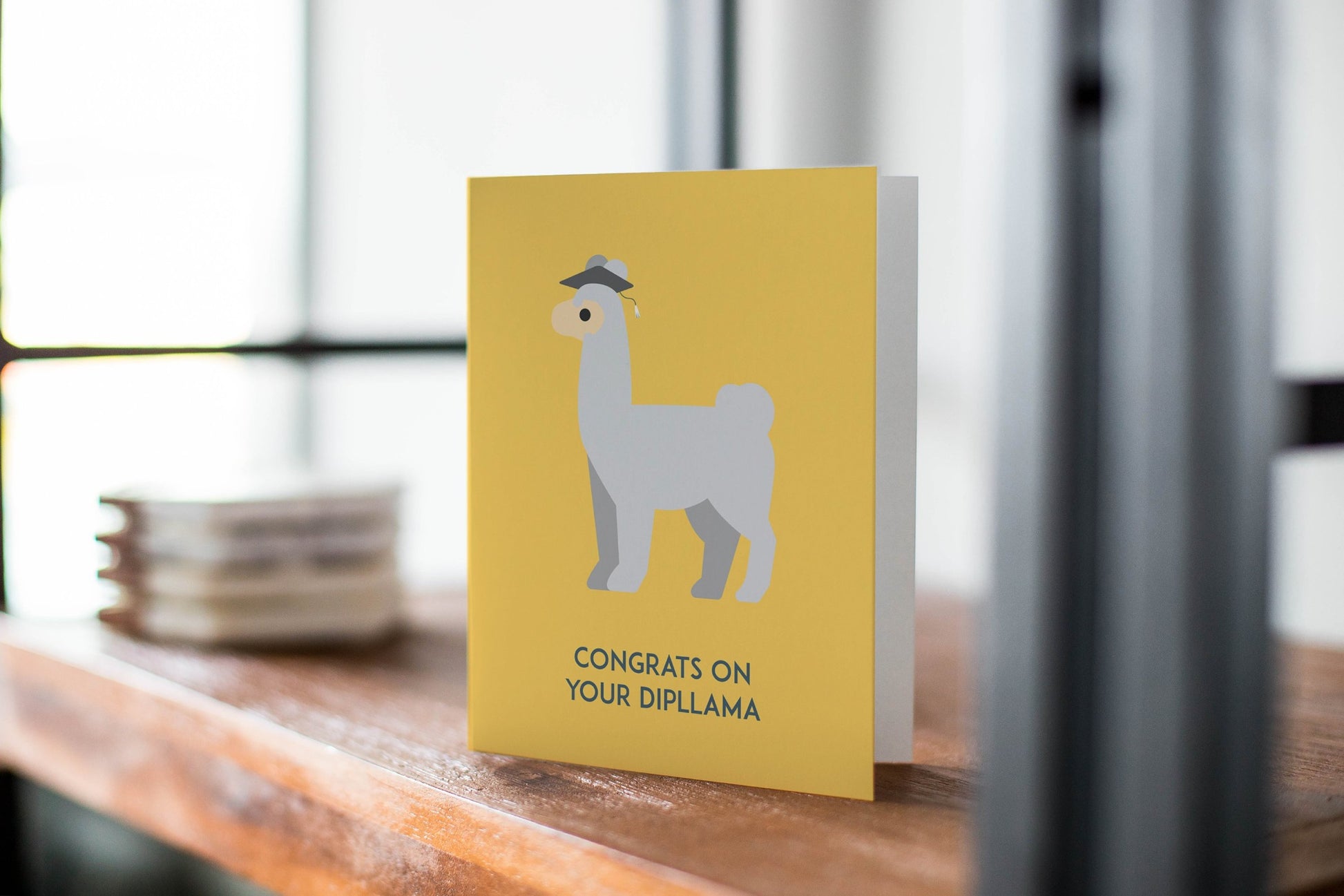 Congrats On Your Dipllama - Greeting Card.