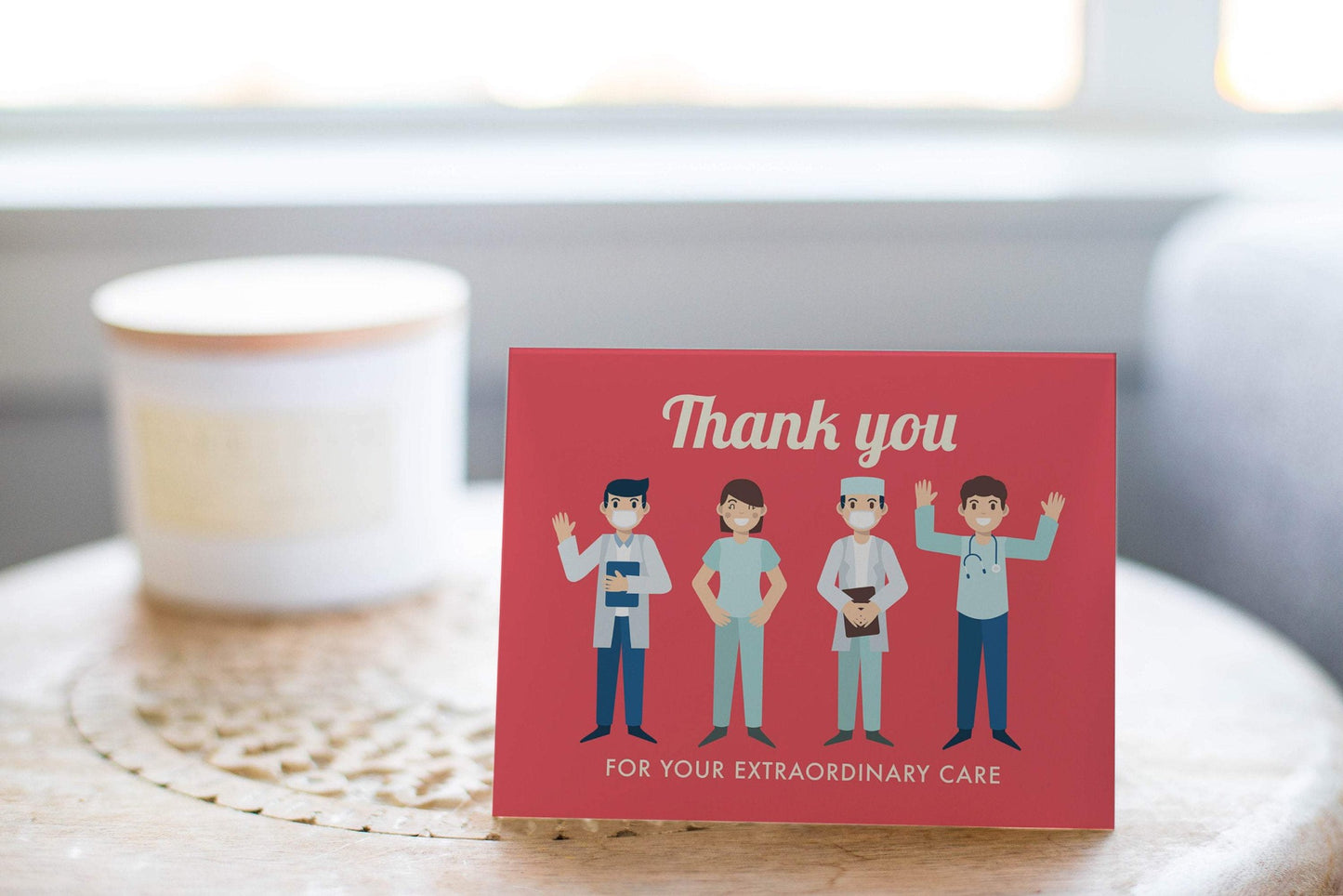 Thank You For Your Extraordinary Care - Frontline Workers Card.