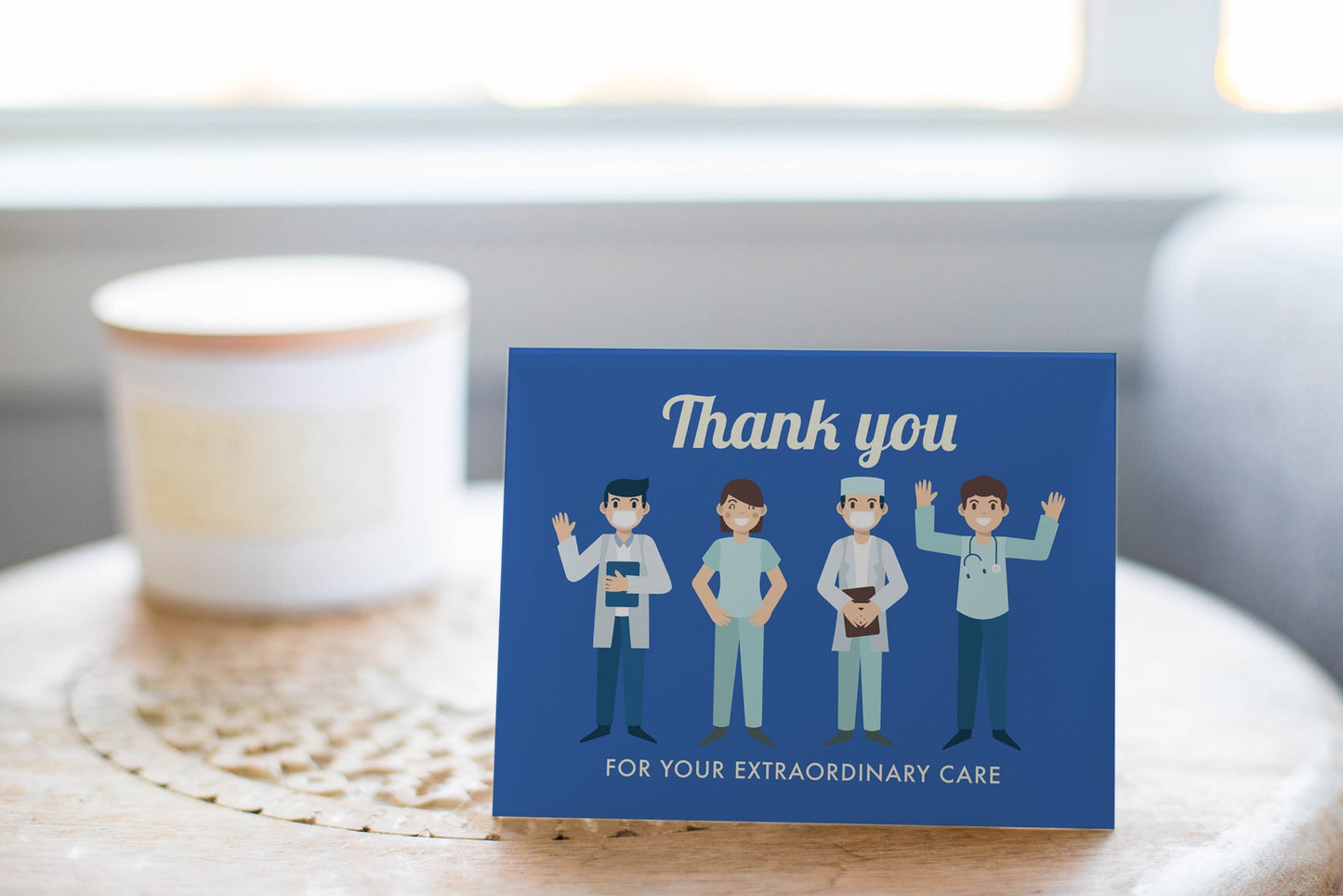 Thank You For Your Extraordinary Care - Frontline Workers Card.