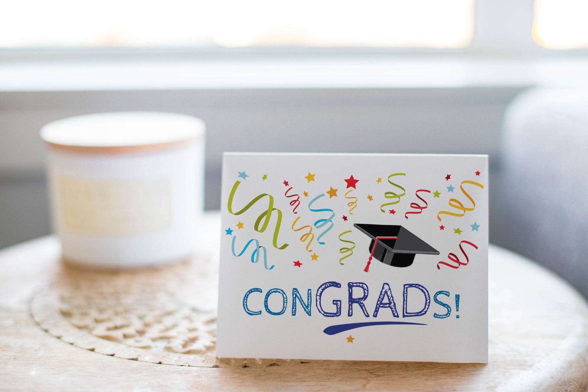 Congrads! Congratulations Graduation Greeting Card.