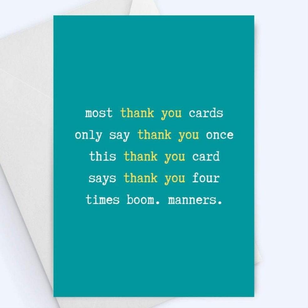 Thank You Card.