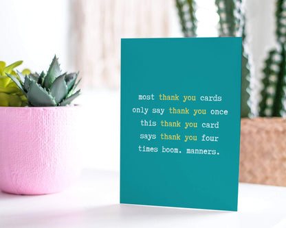 Thank You Card.