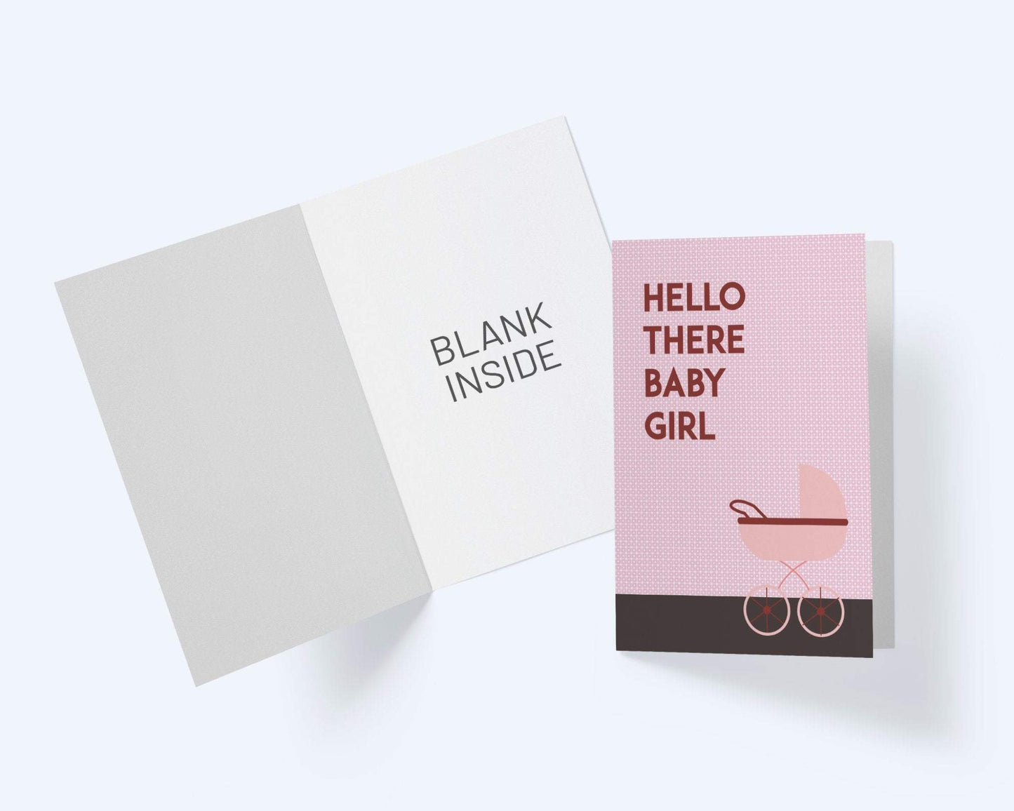 Hello there baby girl! New Baby Congratulations Greeting Card.