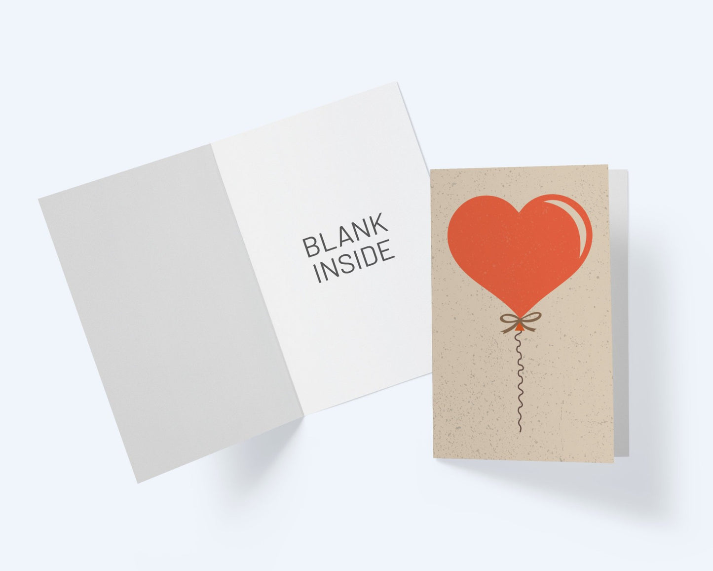 Heart Balloon Card -Thinking Of You - Anniversary Greeting Card.