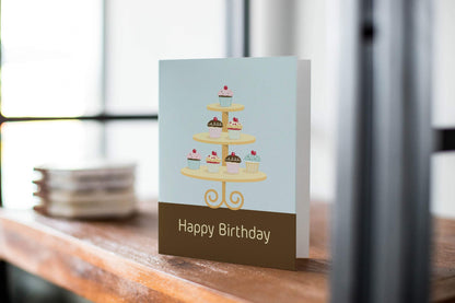 Happy Birthday Cupcake - Birthday Greeting Card For Everyone.