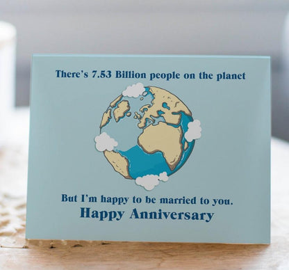 I'm Happy to be Married to You, Anniversary Greeting Card.