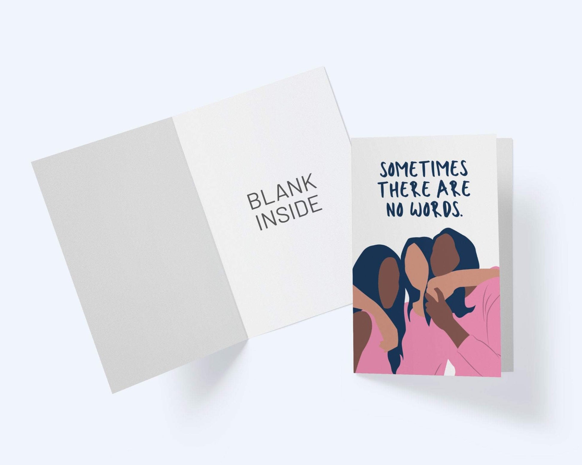 Sometimes There Are No Words Card - Sympathy Card.