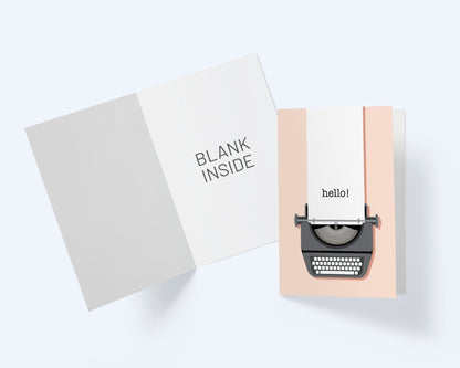 Hello! Thinking Of You Greeting Card.