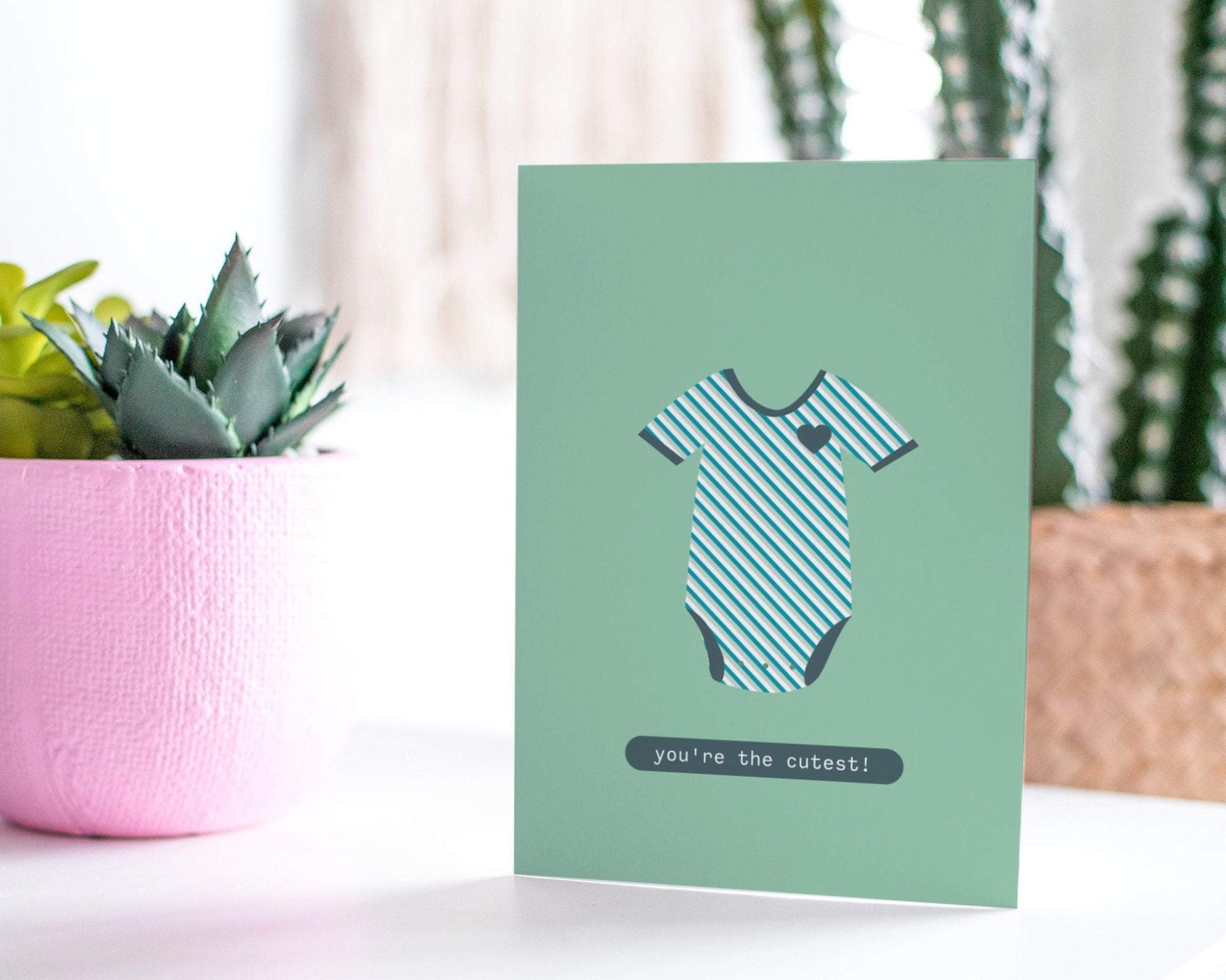 You're the Cutest! New Baby Greeting Card.