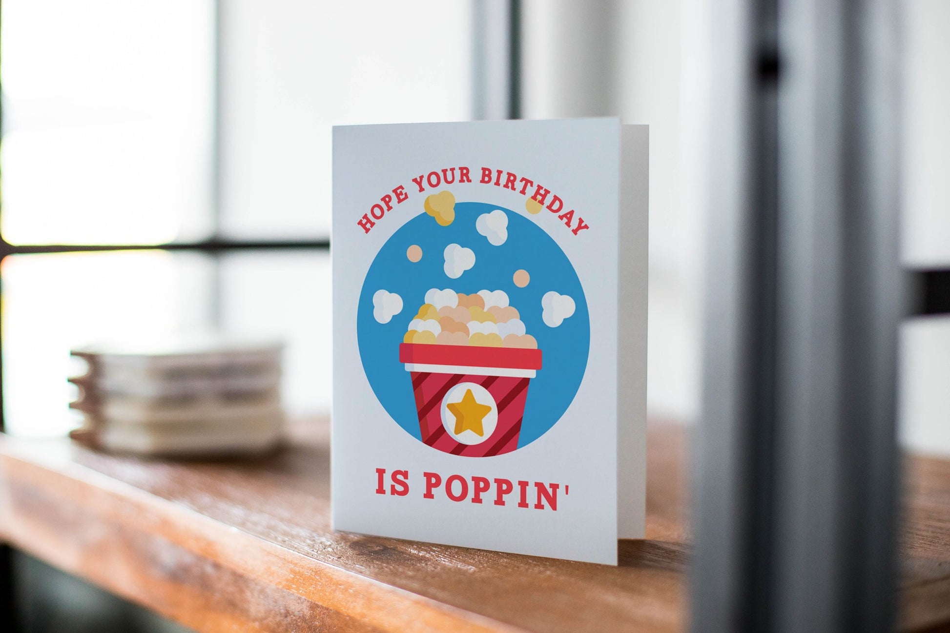 Hope Your Birthday is Poppin' -Kids Birthday Greeting Card.