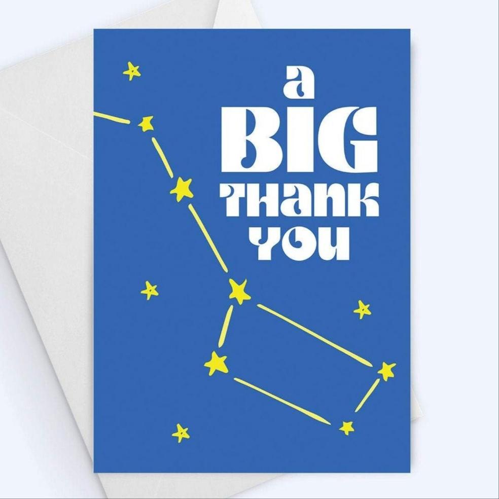 A Big Thank You - Thank You Greeting Card.