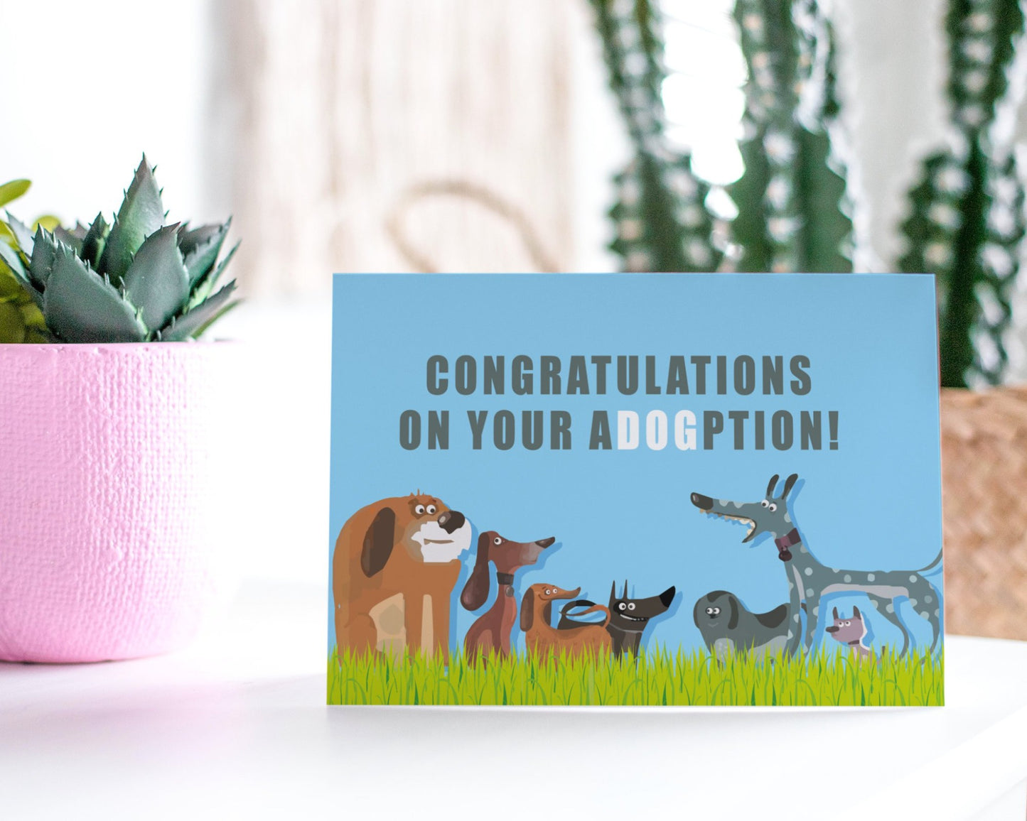 Dog Adoption - Greeting Card.