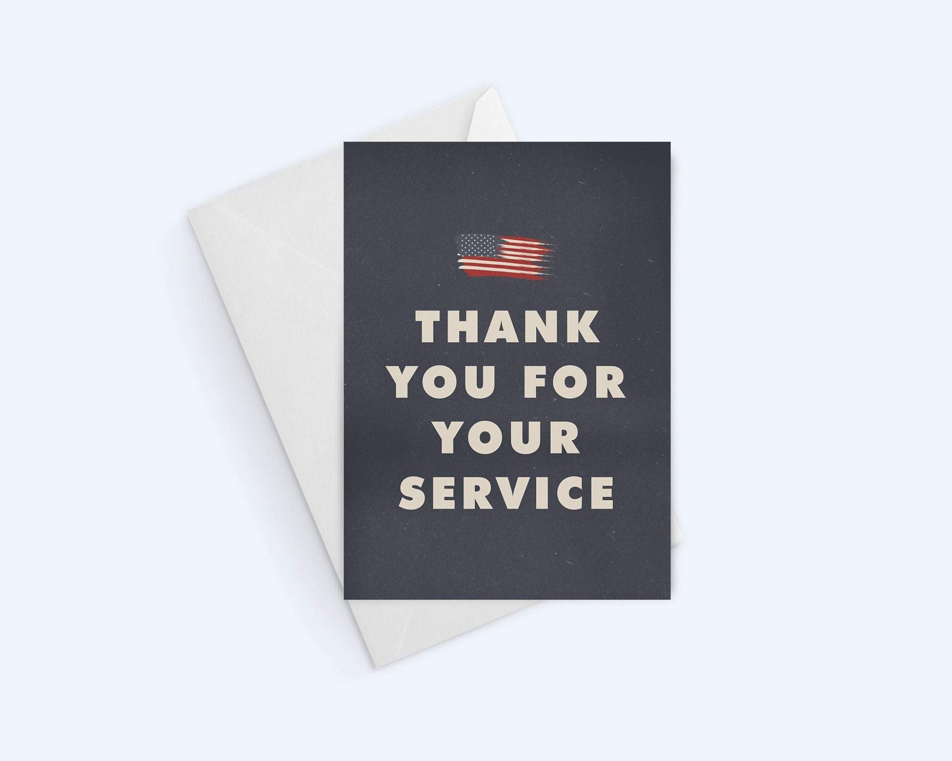 Thank You For Your Service Greeting Card.