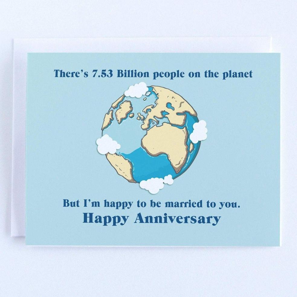 I'm Happy to be Married to You, Anniversary Greeting Card.