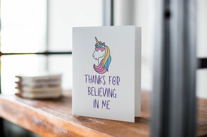 Thanks For Believing In Me.