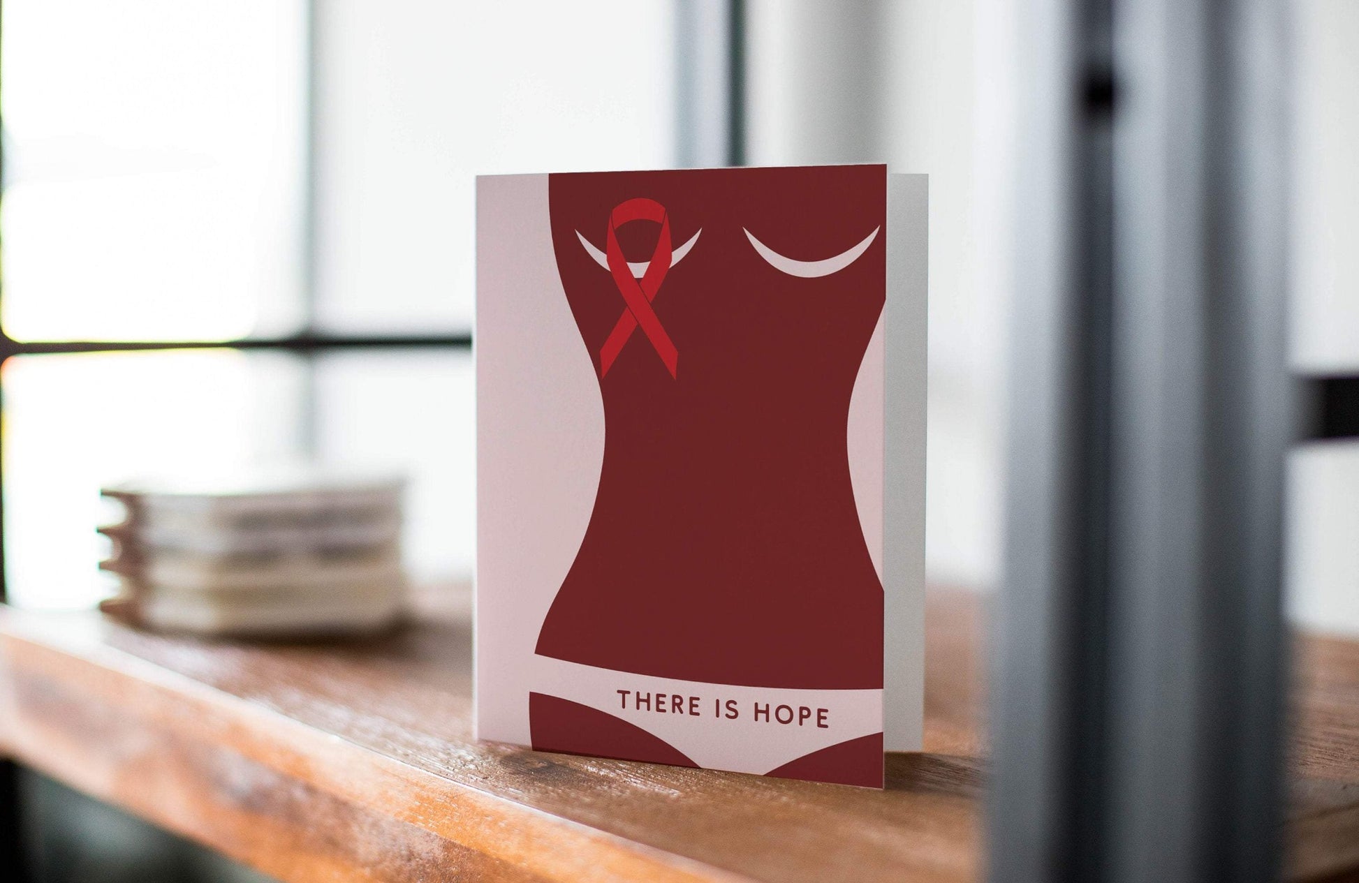 Breast Cancer Awareness Cards: There Is Hope - Thinking Of You Greeting Card.