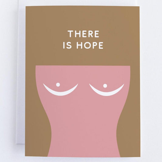 There Is Hope: Cancer Awareness Greeting Card.