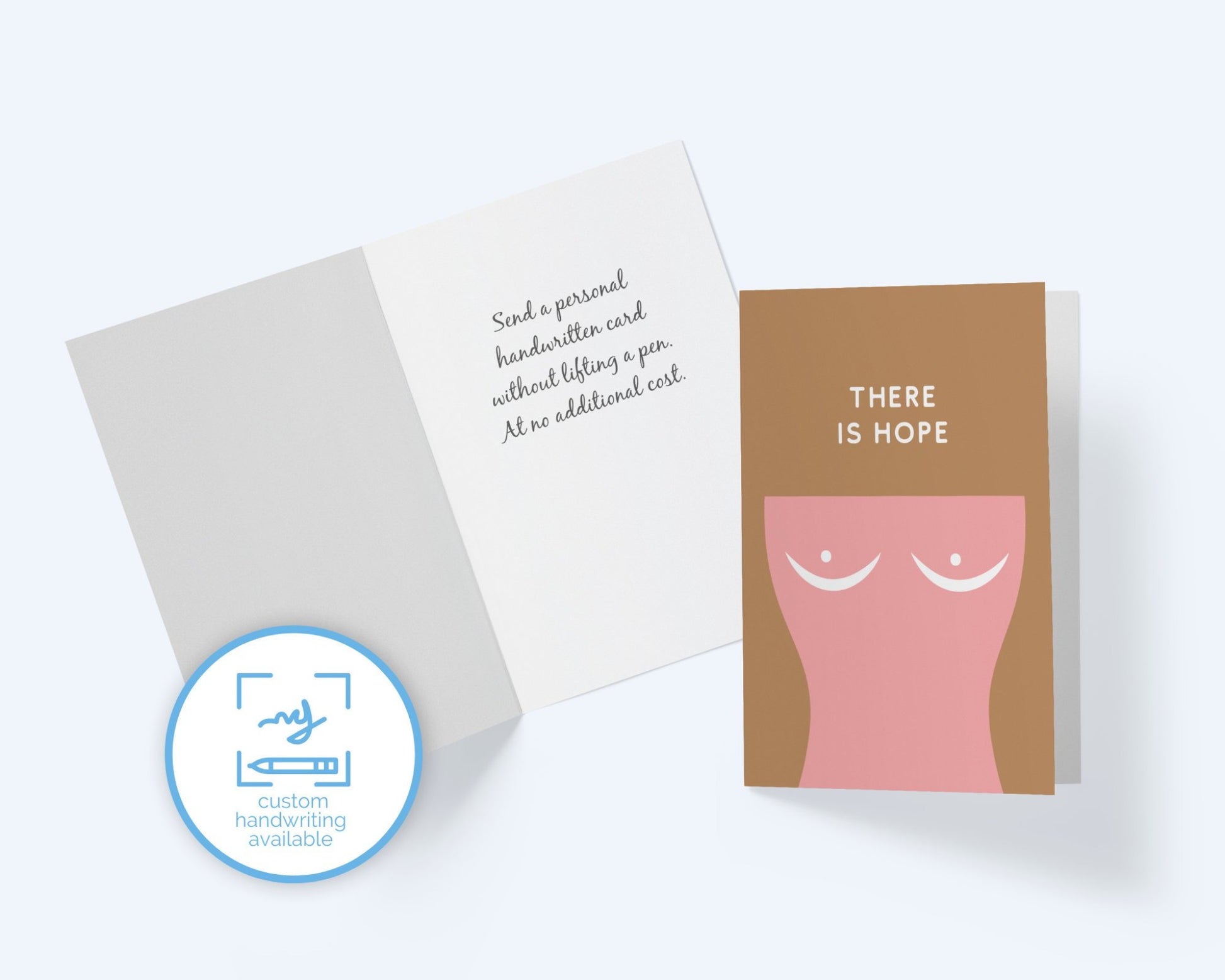 There Is Hope: Cancer Awareness Greeting Card.