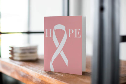Hope - Breast Cancer Awareness Greeting Card - Thinking Of You.