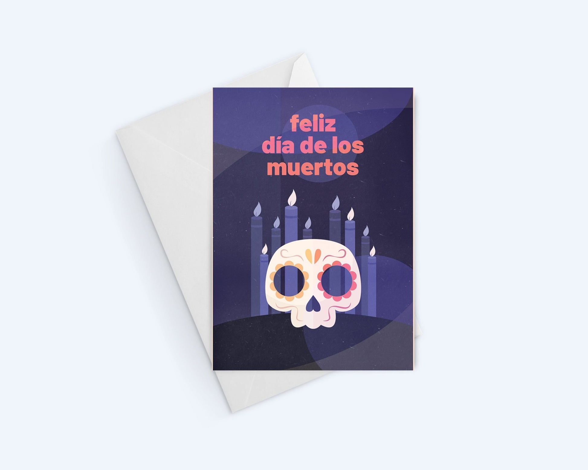 Feliz Dia de los Muertos Card: Halloween The Day of the Dead.